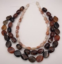Banded Agate Round And Other Natural Stone Bead Strands For Craft Jewelry Making