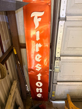 Firestone Vertical Orange & White Advertising Sign - Sign Type of Advertising