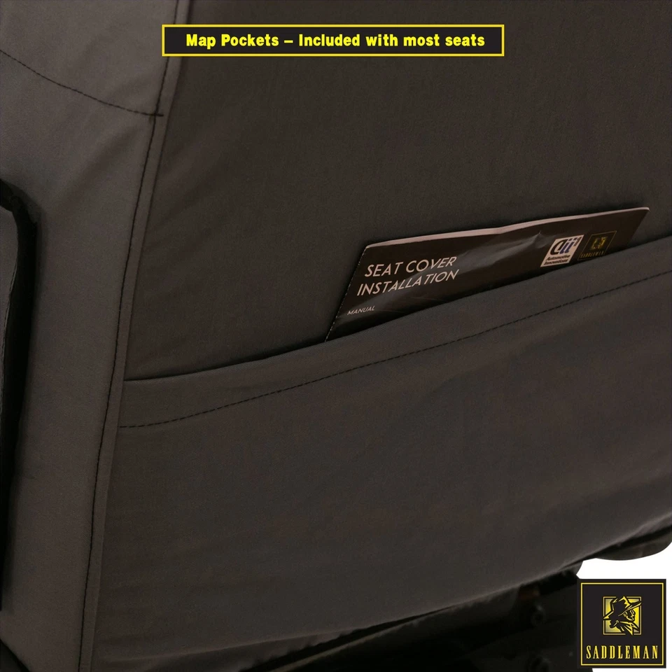 For Chevy Colorado 24-25 Saddleman MegaTek HD3 1st Row TanCustom Seat Covers Foto 4 de 4