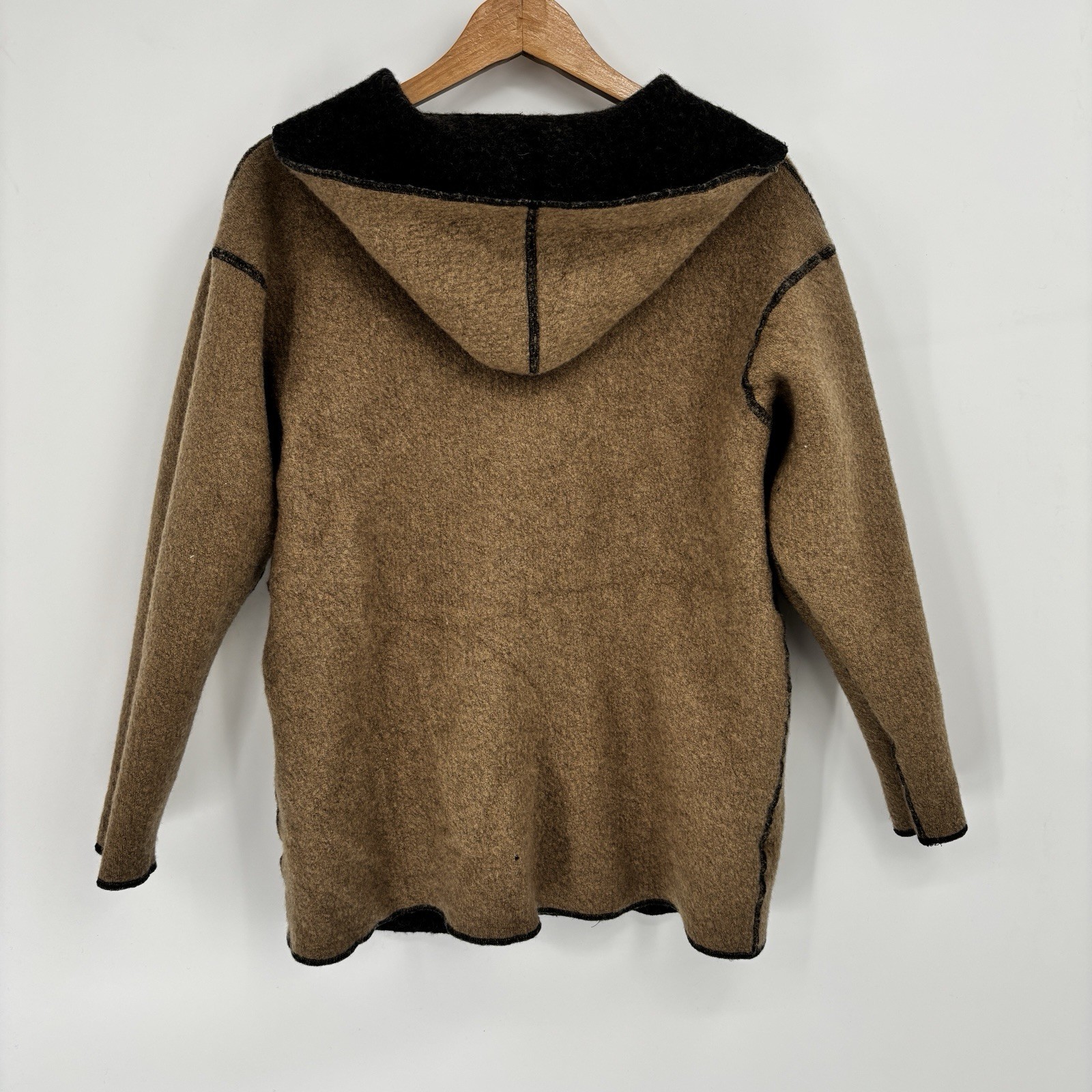 Indigenous Designs Reversible Wool Jacket Hood Wo… - image 5