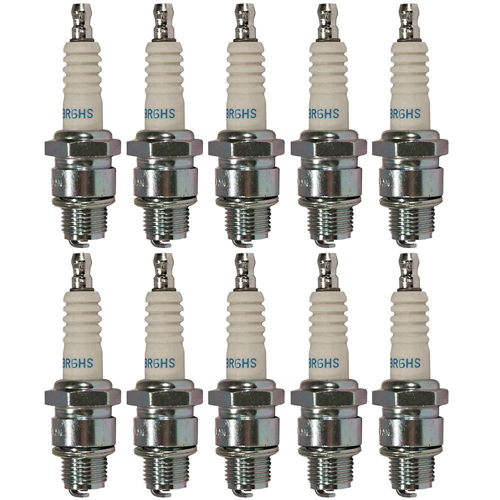 Spark Plug Resistor 10-Pack NGK B6HS 7534 Fits Subaru EH17 EX17 Ariens