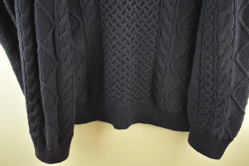 RALPH LAUREN Polo Navy Knitwear Jumper size XL Mens Pullover Crewneck Casual - Image 3 of 4