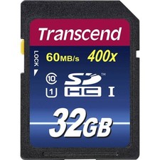 Transcend TS32GSDU1 Premium 400 Industrial 32GB Class 10 SDHC Card, UHS-I
