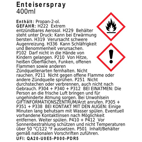 12x BREHMA Enteiserspray Scheibenenteiser Entfrosterspray Frostschutz 400ml - Bild 5 von 5
