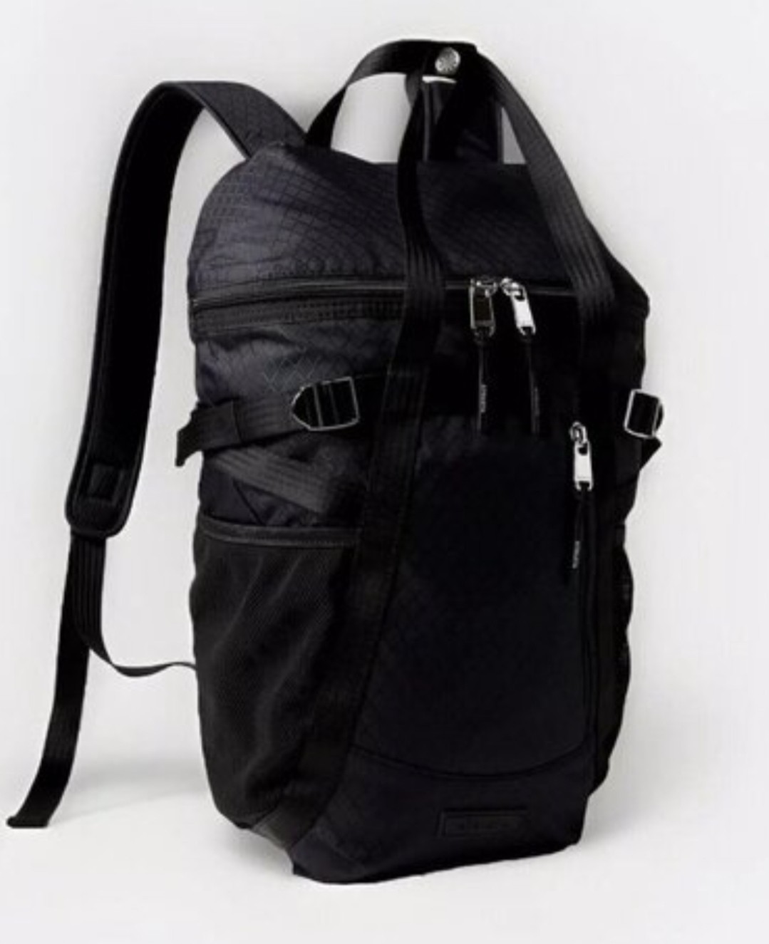 Athleta Excursion Backpack Black Nylon Ripstop Gy… - image 9