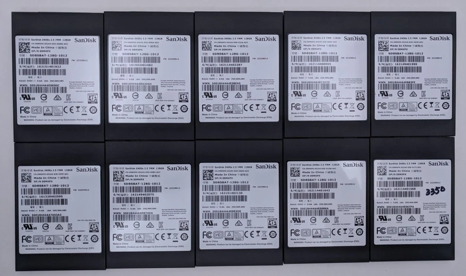 Lot of 10 SanDisk Z400s 128GB 2.5" SATA III Solid State Drive SD8SBAT-128G-1012 - Image 3 of 4