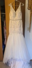 Ivory Lace Mermaid Wedding Dress Size 12