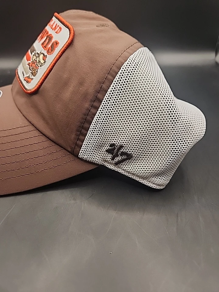 Cleveland Browns '47 Marca Limpieza Histórico Campamento Ajustable Sombrero NFL NUEVO CON ETIQUETAS OSFA Foto 3 de 4