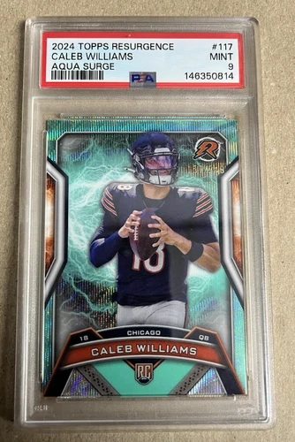 2024 Topps Resurgence CALEB WILLIAMS #117 RC Teal Surge /149 PSA 9 MINT
