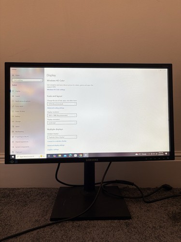 Dual Samsung 24 inch HDMI Widescreen Monitors - Picture 3 of 4