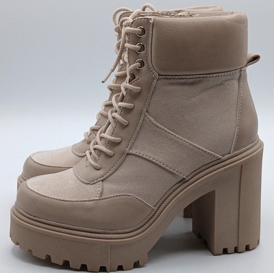 Madden Girl Rogue Tan Platform Booties. Size 7.5M. $68.