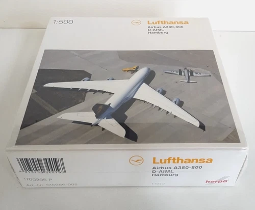 Lufthansa A380-800, Herpa Wings 515986-002, 1:500, D-AIML Hamburg 2014 RARE!