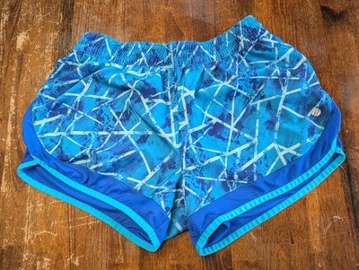Running Shorts Bally Fitness Exercise Womens Medium Activewear Blue Workout Used