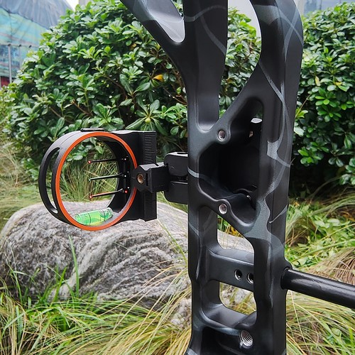 Mira de arco compuesta 3 pines .029" fibra óptica ajustable arco de tiro con arco caza de tiro - Imagen 12 de 12