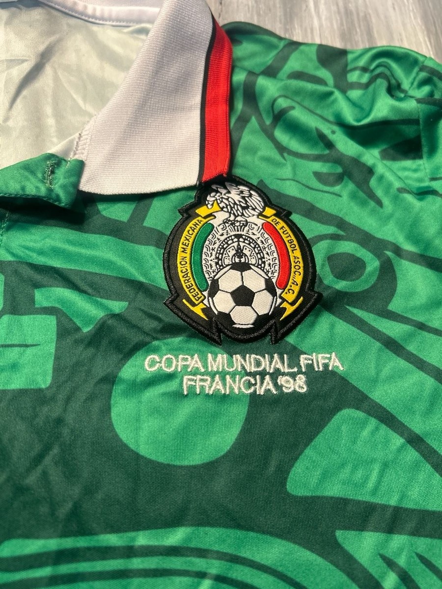 ABA Sport Mexico 1998 World Cup Aztec Calendar Soccer Jersey | eBay
