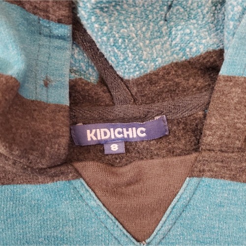 Kidichic striped hoodie sweatshirt sz 8 - Picture 3 of 4