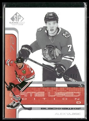 2022-23 SP Game Used Alex Vlasic 2001-02 Retro Rookies /999 #R-3 Blackhawks