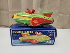 2001 Schylling Rocket Racer Friction Power Tin Litho Astronaut Collectors Toy