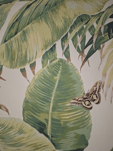 PIERRE FREY BOUSSAC "BANANIER" FRENCH WALLPAPER Screenprinted By Hand Stunning - Picture 3 of 16
