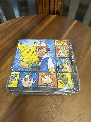 Vintage Designware Pokemon Napkins 16 Ct Party Ash Pikachu Sandshrew Jigglypuff