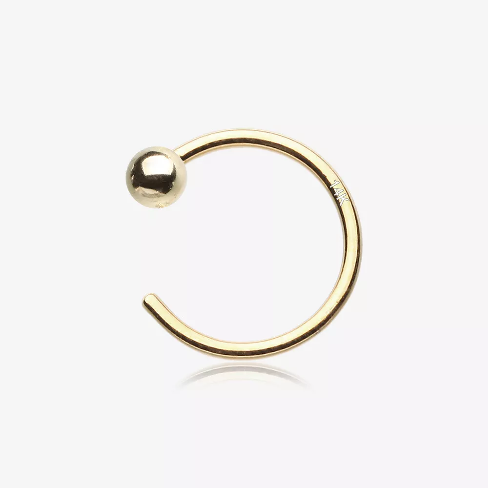 How to take out a nose ring with a ball on the end sale