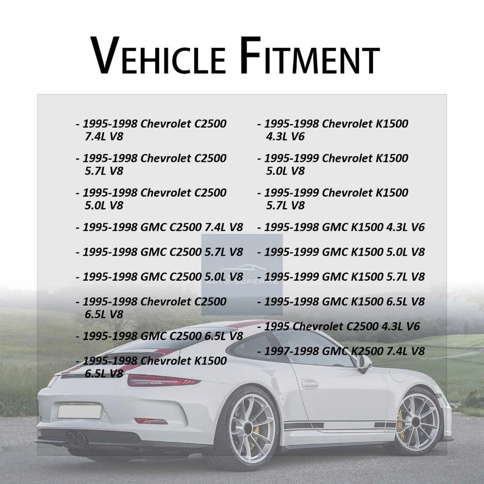 Kit de cable de freno de estacionamiento delantero trasero 3x para Chevrolet C2500 1995-1998 7,4 L Foto 2 de 4