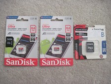 2-SanDisk Ultra A1 64GB Class 10 SDXC Memory Card s 2 adapters