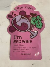 Tony Moly I'm Red Wine Mask Sheet NEW Pore Care
