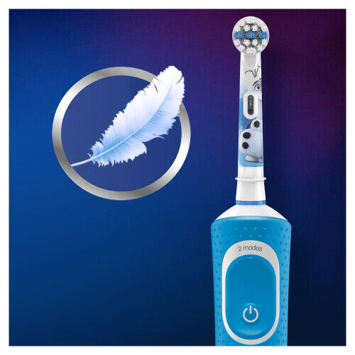 Oral-B elektrische Kinderzahnbürste Vitality 100 Frozen 4 Ersatzbürsten