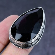 Natural Amethyst Gemstone Handmade 925 Steling Silver Jewelry Ring Size 7 s002