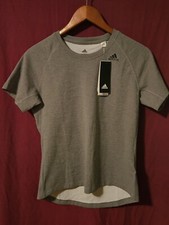 Adidas Grey Women's Size Small Training Workout Tee Short Sleeve T-Shirt NWT