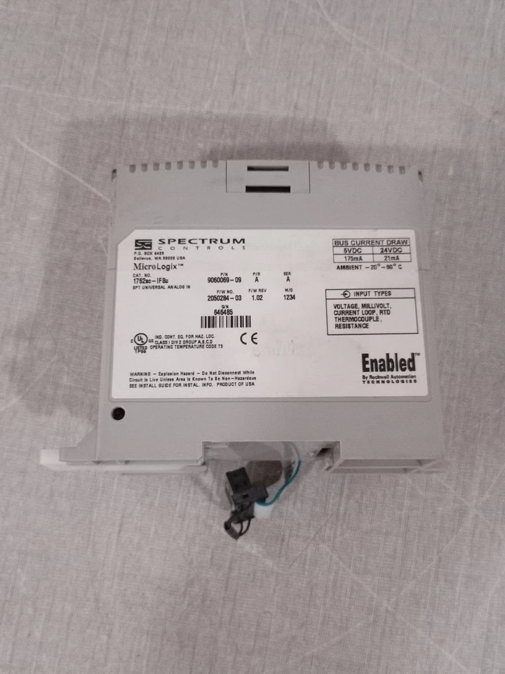 SPECTRUM 1762sc-IF8u 8PT UNIVERSAL ANALOG IN 9060069-09 - Image 2 of 4