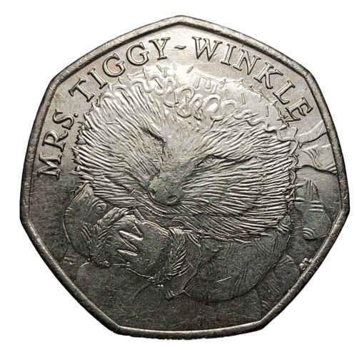 Großbritannien 50 Pence 2016 Kupfer-Nickel-Münze Frau Tiggy-Winkle V52 - Bild 1 von 4