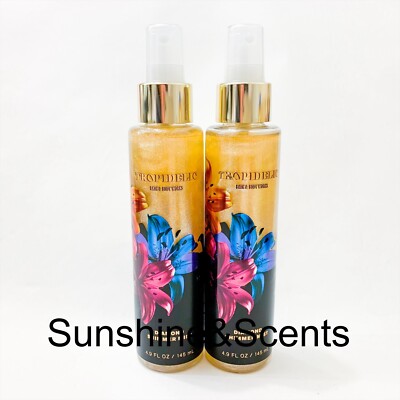 2-PACK Bath & Body Works TROPIDELIC Diamond Shimmer Mist Spray 4.9oz Each NEW