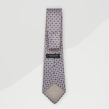CHRISTIAN DIOR Mens Tie 55" Long Geometric Design WPL 125 VINTAGE