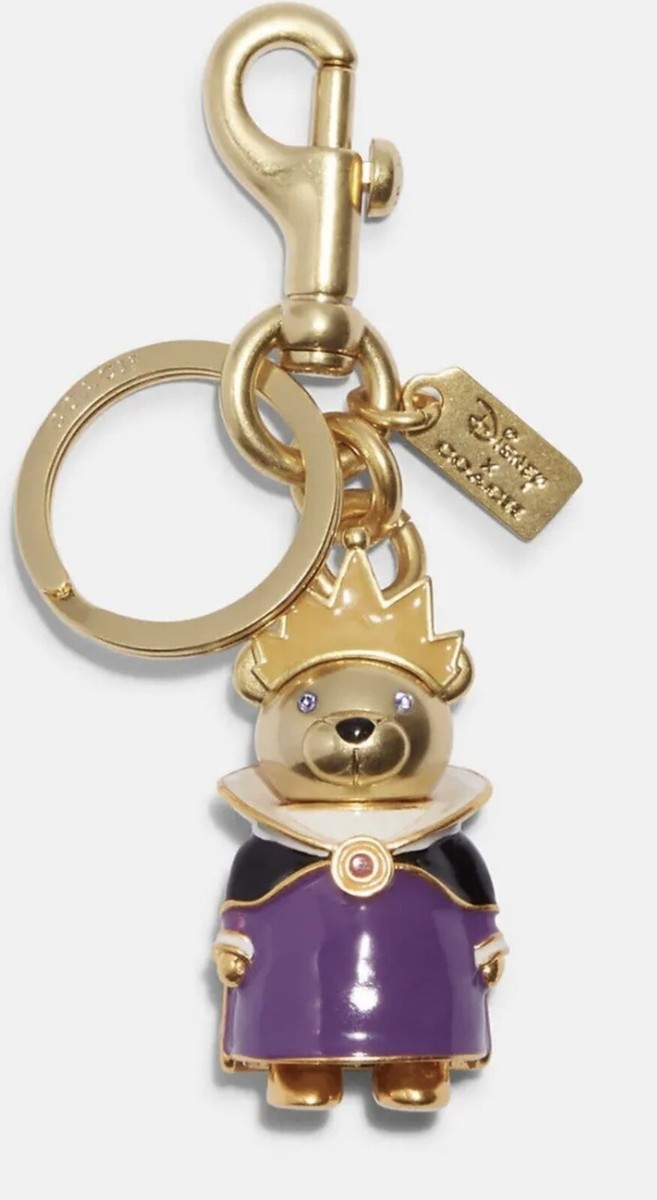 チャーム Coach x Disney Evil Queen Bear Bag Charm Key Ring New with Tags