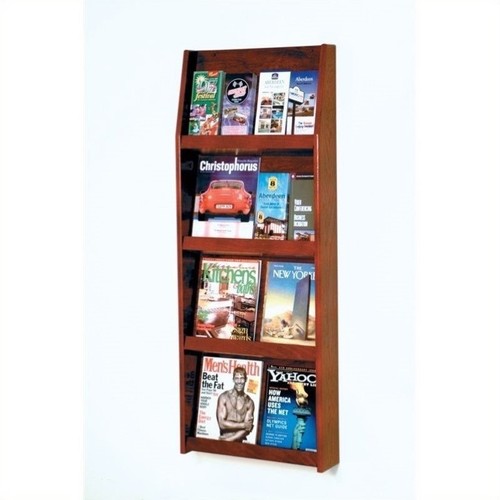 Wooden Mallet AC48-12BH 6 X 2 In. Stance 12 Pocket Wall Display - Black