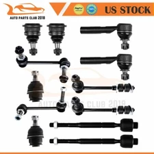 Suspension 12Pcs Kit For 2003 - 2009 TOYOTA 4RUNNER Front Ball Joint Tie Rod