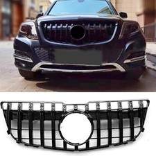 Black Front Bumper Grill GT Style For Mercedes Benz GLK Class X204 GLK350 13-15