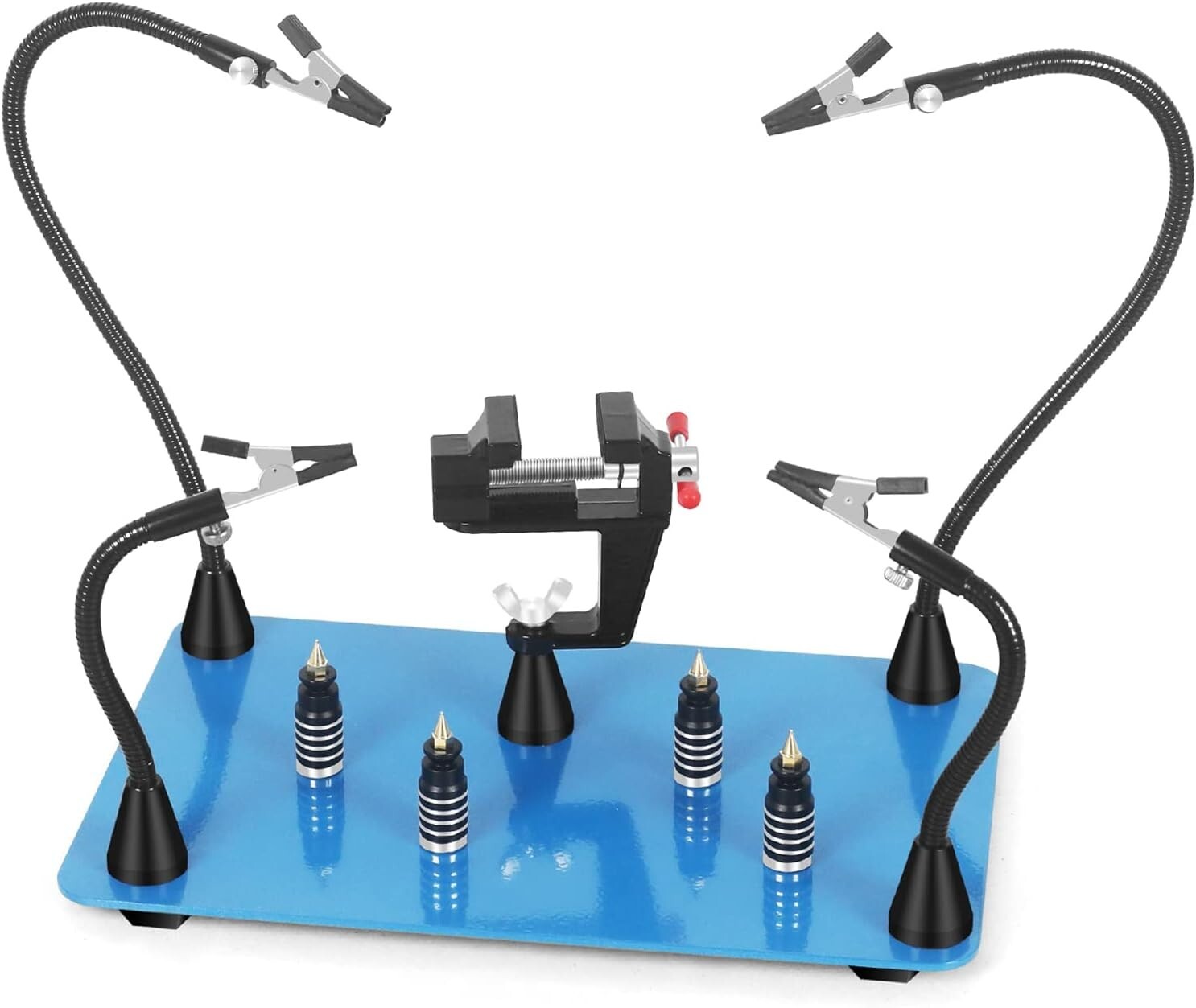 Heavy Steel Base Extra Large Helping Hand Tool for Soldering and Crafting