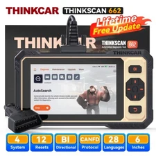 ThinkScan 662 Automotive OBD2 Scanner Engine ABS SRS EPB SAS AT Diagnostic Tool 