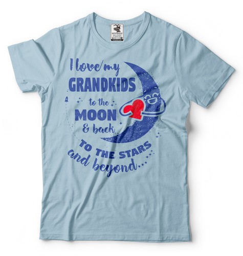 I Love My Grandkids To The Moon And Back Gift For Grandpa or Grandma T-shirt - Picture 5 of 11