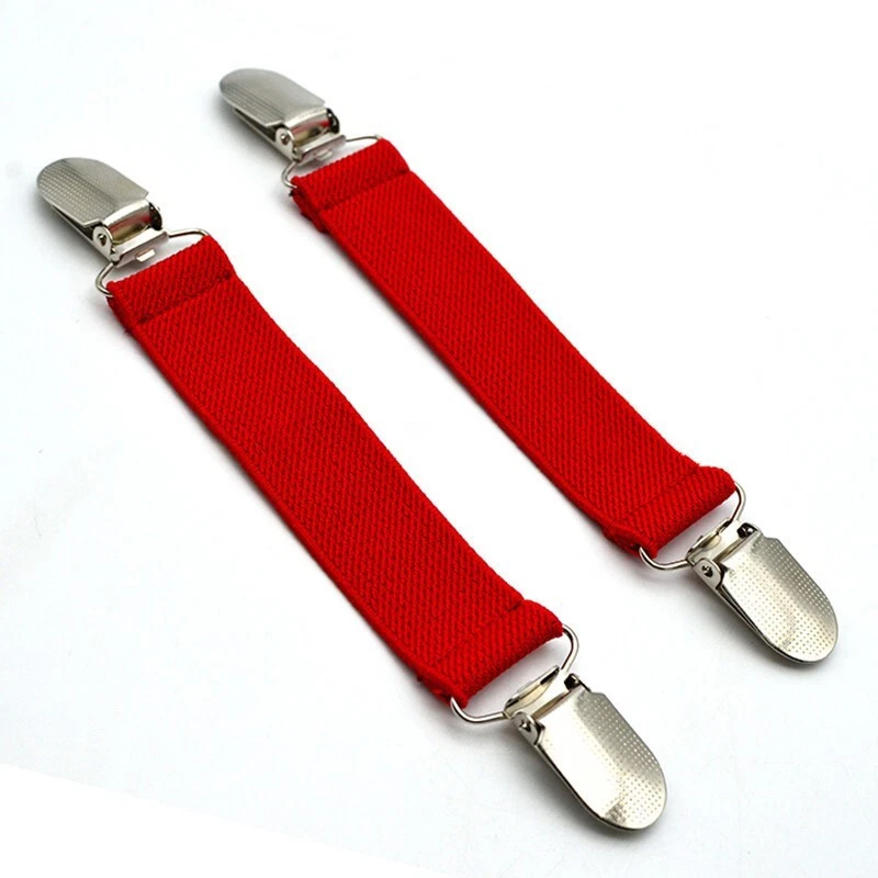 Hommes Porte-Jarretelles Femmes Jarretière Élastique Bretelles pour Pantalon - Photo 2/4