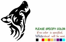 Wolf Silhouette Vinyl Decal Sticker Car Window Bumper Wall Laptop 12"