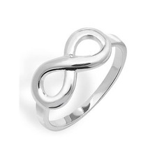 Argento Sterling Anello Infinity