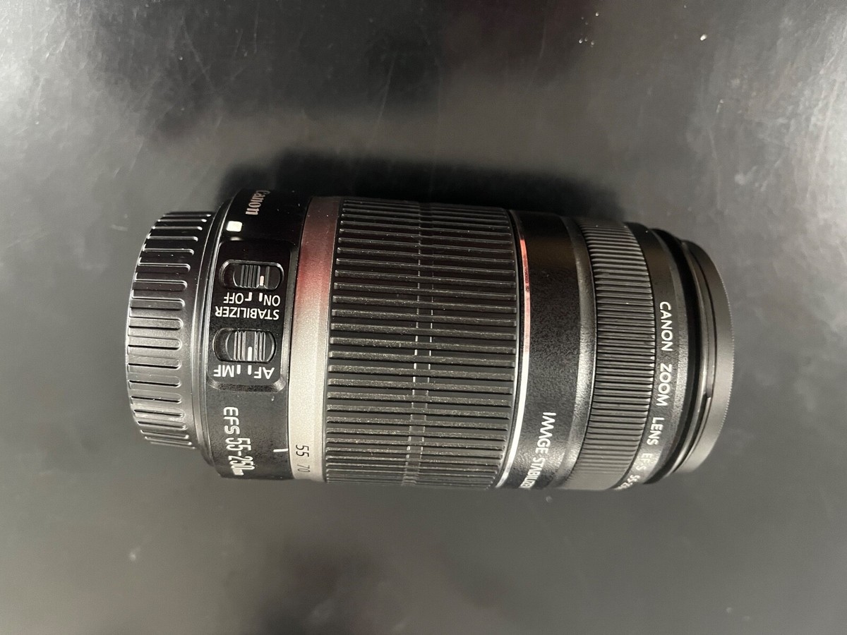 Canon Zoom Lens EF-S 55-250mm 1:4-5.6 IS 1.1m/3.6ft | eBay