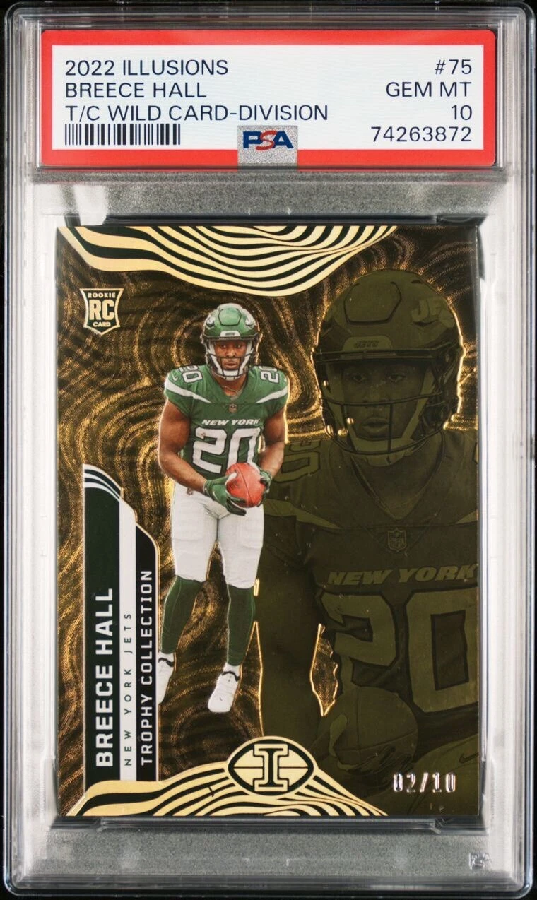 Breece Hall Panini Illusions #75 Trophy Collection-Wild Card-Division