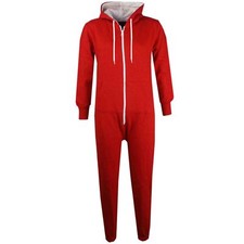 NEW KIDS GIRLS BOYS PLAIN RED A2ZOnesie ONE Piece ALL IN ONE JUMPSUIT 2-13Yr