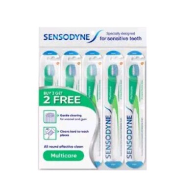 SENSODYNE MULTICARE TOOTH BRUSH BUY 3 GET 2 FREE 