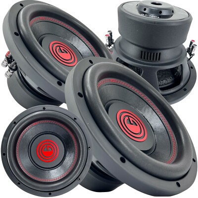 2x Gravity 12 Inch 2000 Watt Car Audio Subwoofer w/ 2 Ohm DVC 12 in. Sub - Pair